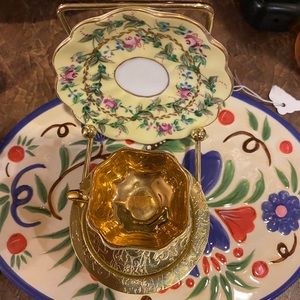 Michelangelo hand painted teacups sets two